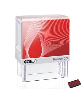 PRINTER 20  blanc, Encré en Rouge