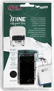Blister de 2 recharges E/20/2 encre textile, noir