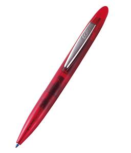 Stylo STAMP WRITER, Standard, rouge translucide