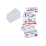 Cartes PVC Blanc 54 x 85,5 mm, boîte de 50 pièces