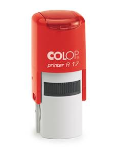 PRINTER Rond  R17 blanc & rouge