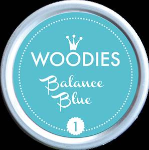 Tampon encreur Woodies Balance Blue