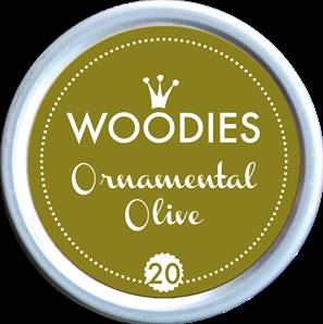 Tampon encreur Woodies Ornemental Olive