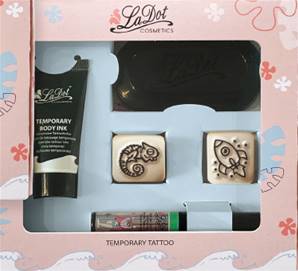 Kit Ladot Set 8, tampon encreur+encre,strass & pierres S20+S21-UN1263